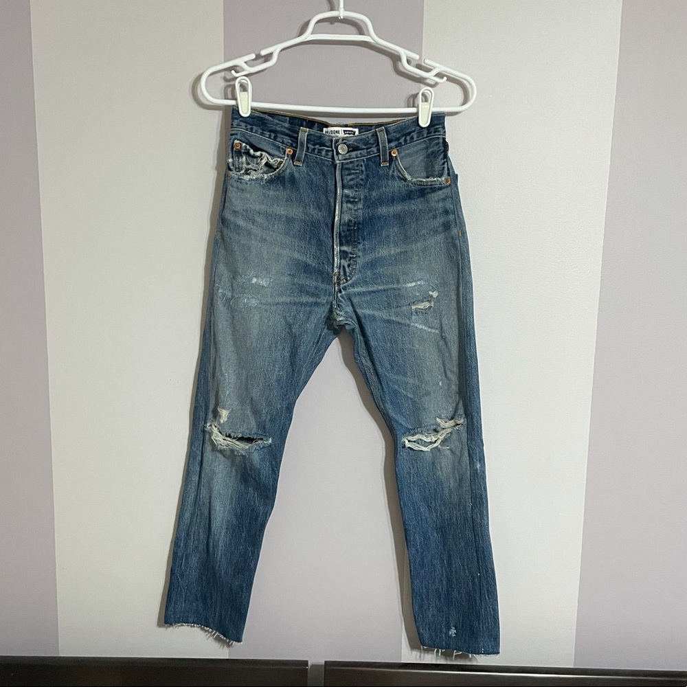Levi’s RE/DONE high rise ankle crop jeans